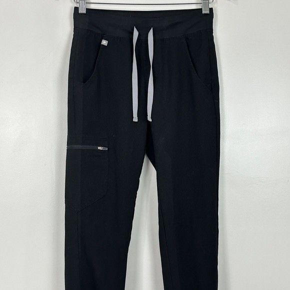 Figs Women's Black Zamora Jogger Scrub Pants XXS - Picture 4 of 12